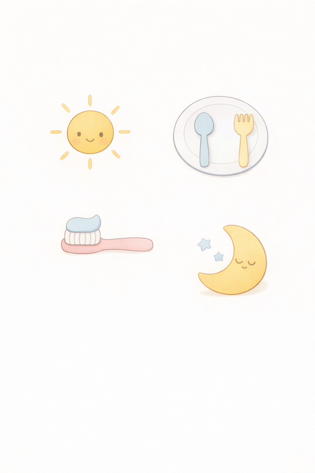 Cut & Paste: Daily Routine Order (Morning → Night)