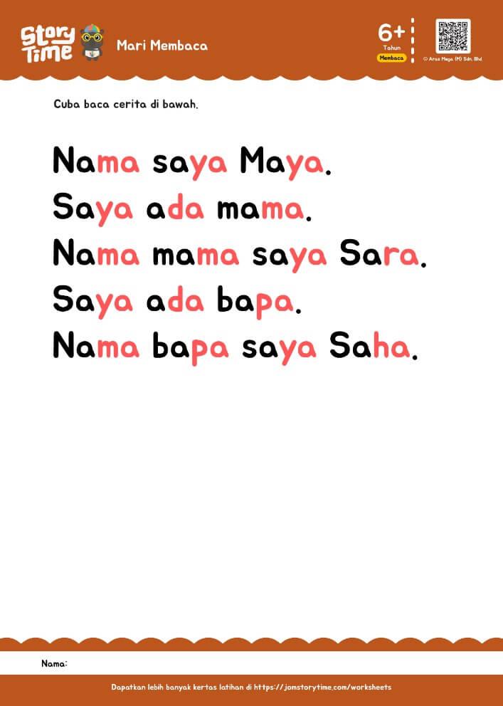 Mari Membaca (Suku Kata 'a') preview 1