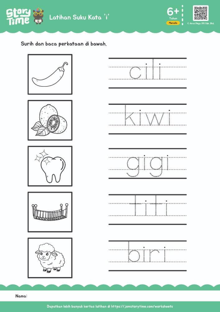 Latihan Suku Kata "i" preview 1