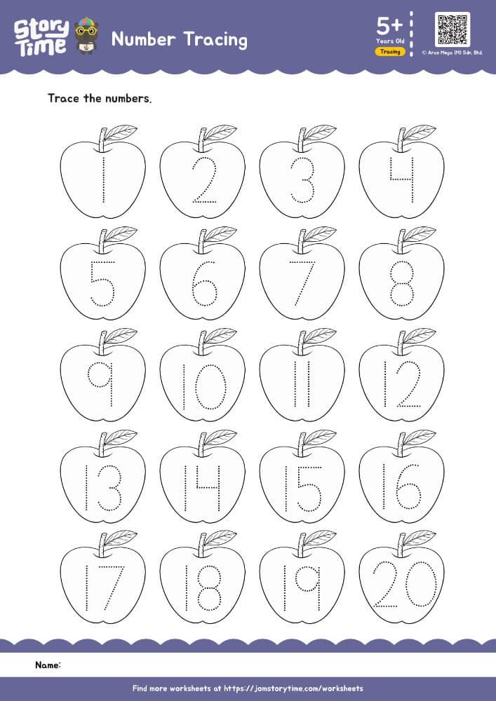 Tracing Number preview 1