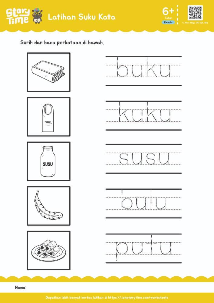 Latihan Suku Kata "u" preview 1