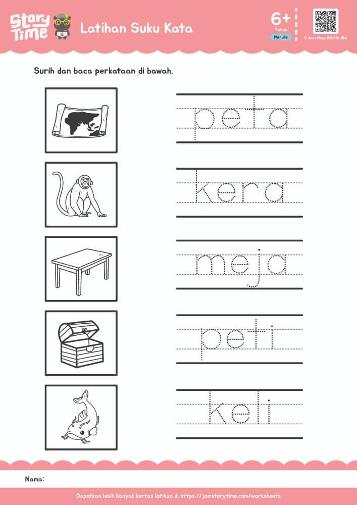 Latihan Suku Kata "e" preview 1