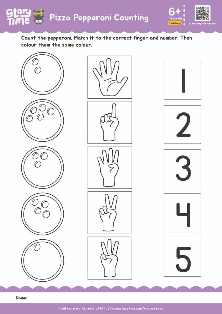 Pizza Pepperoni Counting (1-5) preview 1