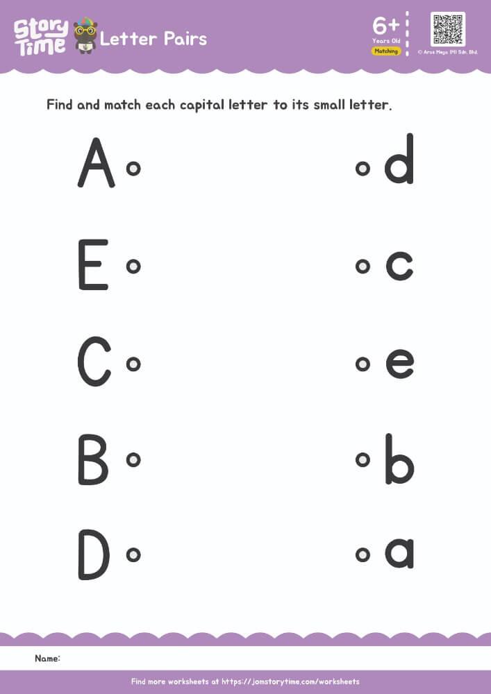 Letter Pairs (A-E) preview 1
