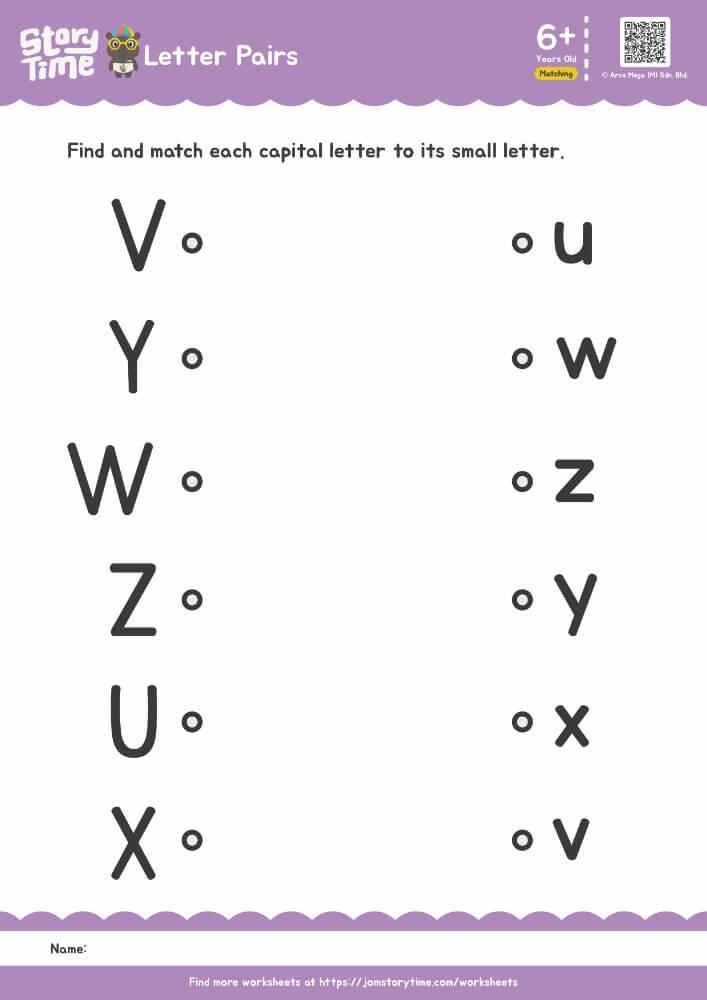 Letter Pairs (U-Z) preview 1